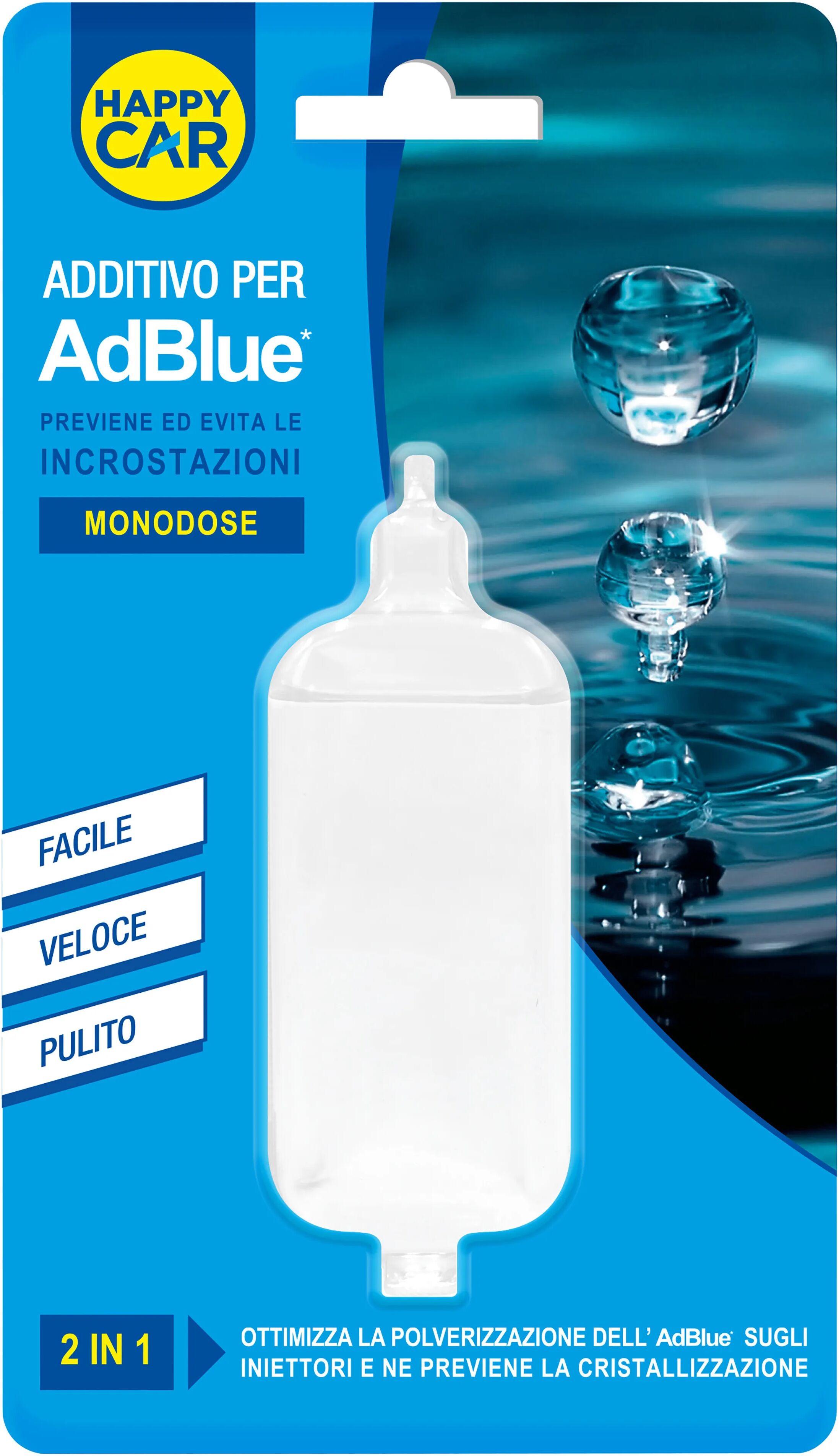 Happy Car ADDITIVO PER ADBLUE FIALA MONO DOSE 50 ml PER 10 l DI ADBLUE