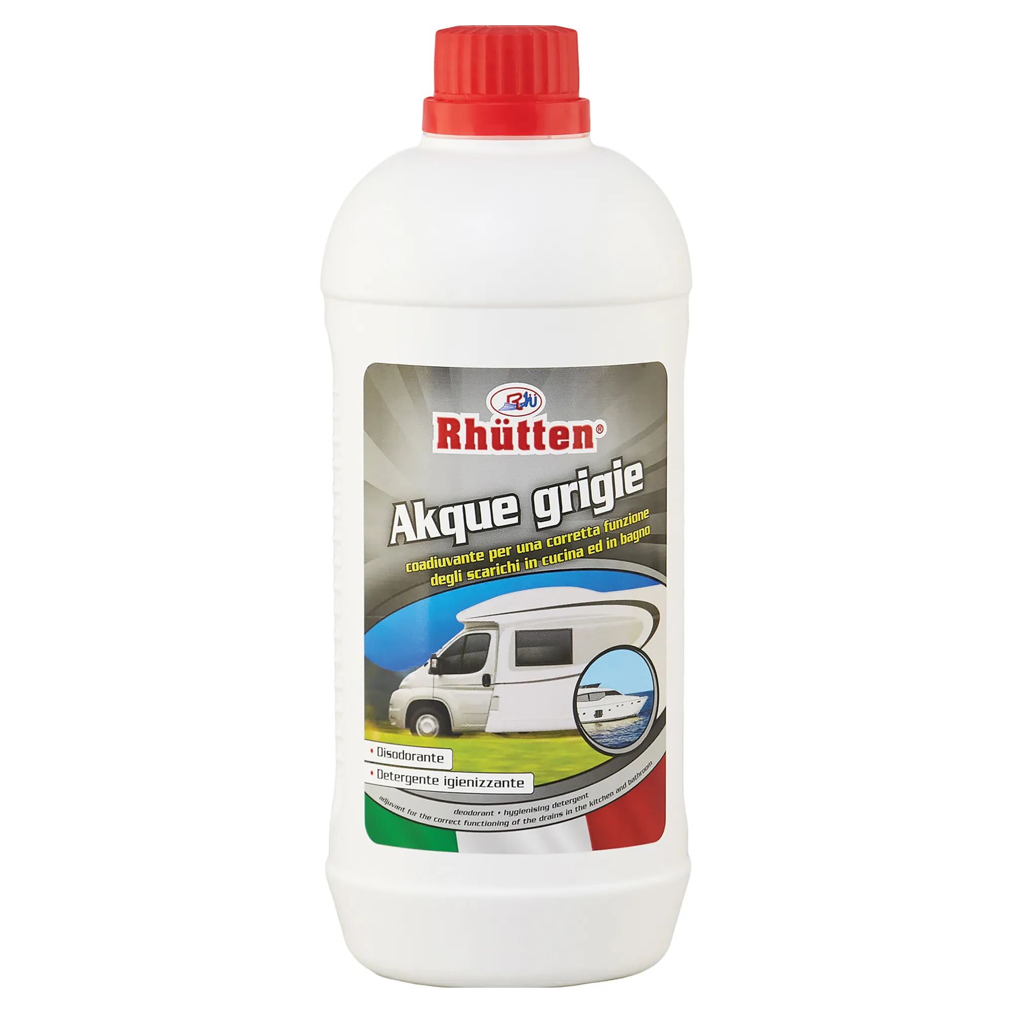 Tecnomat LIQUIDO TRATTAMENTO ACQUE GRIGIE 1 l AKQUE GRIGIE RHUTTEN NAUTICA E CAMPER