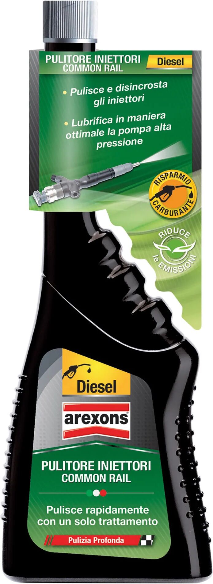 Arexons ADDITIVO DIESEL  250 ml PULITORE INIETTORI COMMON RAIL PULIZIA PROFONDA