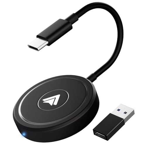 Anytrox Draadloze Android Auto Adapter, Android Auto draadloze dongle converteert bedrade Android Auto naar draadloos,Android Auto autoadapter voor auto's na 2017