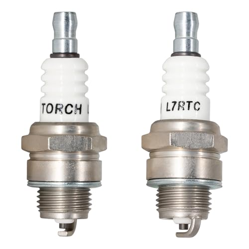 TORCH 2 Stuks  L7RTC Bougie Vervangen voor NGK 6703 BPMR7A Bougie, voor Champion 859/RCJ7Y 863/RCJ8Y Bougie, voor BOSCH WSR5F 7547/WSR6F Bougie, voor DENSO 6043 W22MPR-U Bougie, OEM