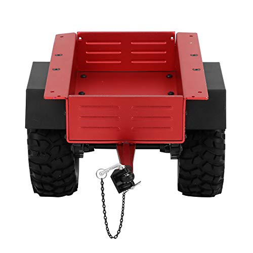 Weikeya Aanhangwagenmodel, eenvoudig te installeren RC-aanhangwagenmodel voor kinderen(rood)