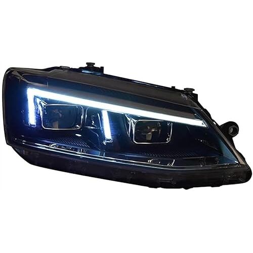 SibblE Auto Koplamp Montages voor VW Jetta MK6 R8, Koplampen Voorlamp Montage Auto Koplamp Accessoires,a pair