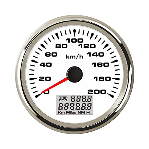 ELING Auto GPS Snelheidsmeter Velometer 0-200KM/H Snelheid Kilometerteller Kilometerstand Voor Auto Racing Motorfiets Met Backlight 85mm