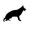 ROPEME Funny Shepherd Dog Car Sticker Automobiles Motorcycles Exterior Accessories PVC Decal