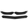 NPORT Auto Voorspoiler voor Ford Fuoco RS ST Fiesta MK6 MK8 Mondeo Fusion, Duurzame Voorbumper lipspoilers Splitter Anti-botsing Accessoires,A/Glossyblack
