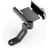 SDJY Voor Vespa GTS 125 250 300 2021 Granturismo-telefoonhouder Motorfiets CNC Stuur Mobiel GPS Stand Bracket (Color : Mirror type Black)