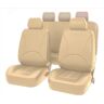 KARDZ Auto Lederen Stoelhoezen voor Renault Megane Cabrio/Megane Grandtour/Megane RS/Megane, Ademende Waterdichte Antislip Zitkussenbeschermer Accessoires,B-Beige