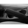 WOLWES Autohandremhoes Voor Au-di S5 8FB8 F5 B9 S6 C4, Auto Antislip Lederen Handremhoes, Slijtvaste Autohandremhoes Auto-Accessoires,B/Black Black Line