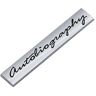 AIPING Autobiografie Logo Auto Sticker Logo Auto Badge Decal Compatibel met L405 Emblemen (Kleur: 01 zilver zwart)