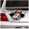 CRAFTIOS Car Sticker 22cm(8.6inches) Red Heeler Sticker, Torn Metal Decal, Red Heeler Decal, Dog Sticker(Hg1Fs13655)