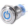 Keenso 19 mm LED drukknop schakelaar schakelaar schakelaar auto auto auto vergrendeling tuimelschakelaar default Blauw Automotive schakelaars