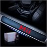 Eamily Auto Instaplijsten Protector voor SE-at MII 4 STKS Auto Instaplijsten Scuff Plaat Carbon Fiber Stickers Accessoires (Rood)