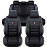 HGTHHK Autostoelhoezen volledige set, voor Toyota Corolla iM Corolla Cross Corolla Hatchback Corolla Hybride lederen zitkussens voor en achter, set waterdichte ademende accessoires, 5 zitplaatsen