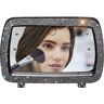 Gruwkue Car Sun Visor Vanity Mirror, Car Makeup Mirror with 6 LED Lights, Car Cosmetic Mirror with Built-in Battery, Rear View Mirror for Truck