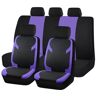 RiJpex 9pcs Set Autostoelhoezen,Compatibel met Maserati GranTurismo, Stoelhoezen,7-Purple