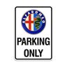 Alfa Romeo 21402 Parking Only Logo jaren 80 28 x 40 cm