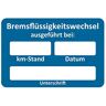 AUPROTEC Klantenservice sticker werkplaats service sticker selectie: 25 stuks, remvloeistof wissel uitgevoerd op