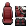ZMLYQ autostoelhoes met 5 stoelen geschikt voor Dacia Logan/Logan Mcv/Logan Mcv Fiskal/Logan Mcv Stepway waterdicht/leer, rood zwart