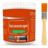 TiLLOw Rust Renovator, 300ml Rust Remover for Metal, Rust Conversion Agent, Multi Purpose Anti-Rust Paint Water-Based Metal Rust Remover with Brush (Red)