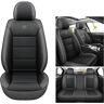 ZMLYQ autostoelhoes met 5 stoelen geschikt voor Mercedes Classe SL/Classe Sel/Classe SLK/Classe ML/Classe M/Vaneo Housse Siege Auto inwaterdicht/leer, zwart grijs