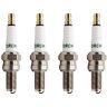 TORCH 4 Stuks  B8RC Bougie vervangen voor NGK (1275) CR8E Bougie, voor DENSO U24ESR-N Bougie, voor CHAMPION RG59 Bougie, voor Autolite 4302-4 Stuks Copper Resistor Bougie, OEM