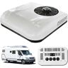 CcacHe RV Rooftop Airconditioner 12V/24V Parkeer Airconditioner voor Minivans, Camper Airconditioner voor RV BUS Truck Voertuig,White24V