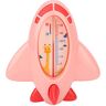 Dekaim Babybad thermometer vliegtuig vorm thermometer drijvend bad thermometer straalvliegtuig thermometer(Roze)