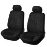 Linarun Stoelhoezen voor de auto, set autostoelhoezen, hoezen voor voorstoelen en achterstoelen (zwart, voorstoelen set)