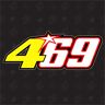 speedwerk-motorwear 469 Startnummer Nicky Hayden + Valentino Rossi Moto GP sticker