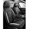 FUXZSV autostoelhoezen zijn geschikt voor Hyundai Ioniq 5 Ioniq 6 Sonata Bayon Creta Kona Nexoautomotive producten/leer/ademend, Wit