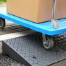 TEmkin Laadperrondrempel voor trolleywagens, 2 inch/3 inch/4 inch stijging Heavy Duty overgang oprit stoeprand, maximale belasting 6613 lbs (één kleur 9 cm/3,5 inch stijging)