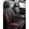 SPEESY Lederen autostoelhoezen sets voor Volvo S60L V40 V60 S60 Xc60 Xc90 Xc60 C70 S80 S40,5-Seat Waterdicht Vier Seizoenen Algemeen-Rood