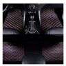 YJTYC Auto Lederen Vloermatten voor MINI Clubman Countryman Cooper Cooper-S Cooper-SE F54 F55 F56 F57 F60,A-BlackRed