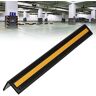 AAADRESSES Rubber L-Shape Corner Guard, Wall Corner Guard for Parking Garages, Reflective Wall Corner Protector with Yellow Strips, Garage Wall Corner Guards, 1cm Thick,16pcs,120cm