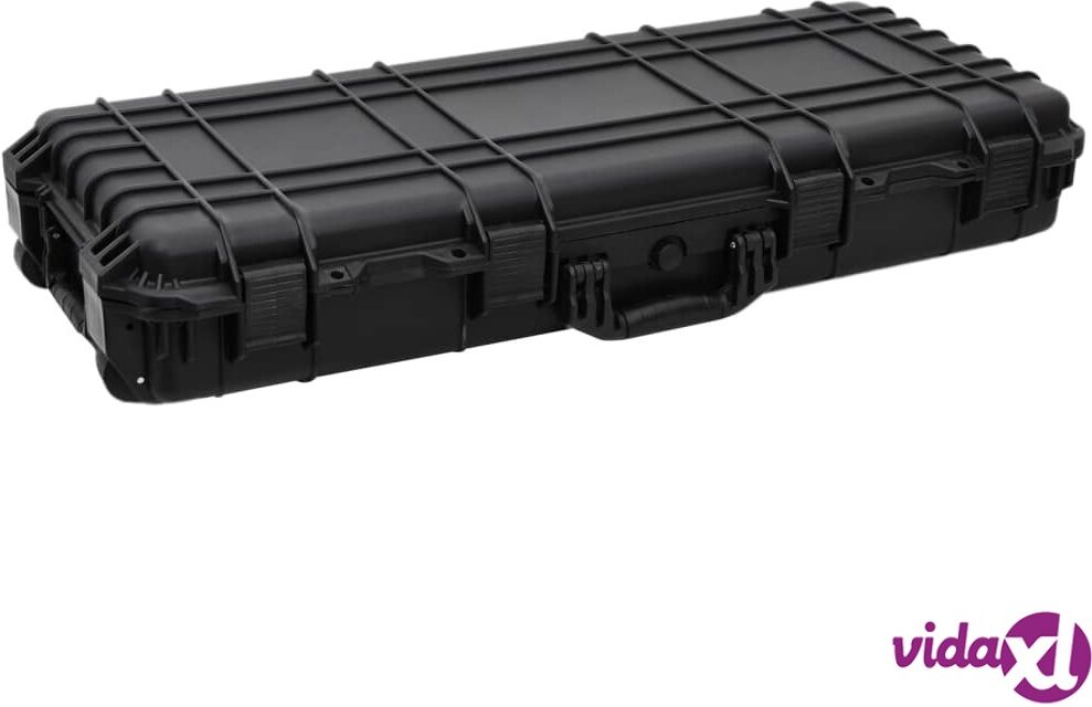 vidaXL Wheeled Flight Case Black 96x42x16 cm PP