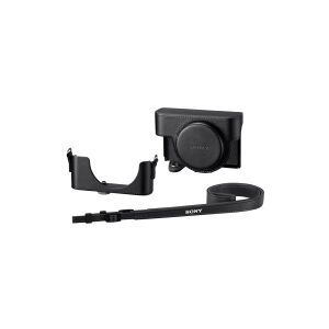 Sony LCJ-RXK - Taske til kamera - læderagtig - sort - for Cyber-shot DSC-RX100