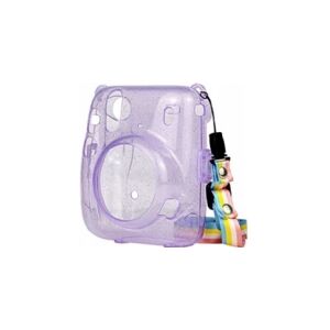 LoveInstant Etui til Fujifilm Instax Mini 11 Lilla Glitter Transparent