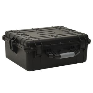 vidaXL transportabel flightcase 55x43x21 cm PP sort