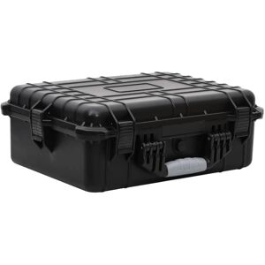 vidaXL transportabel flightcase 52x40x19 cm PP sort