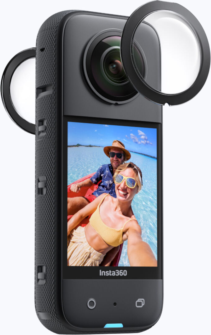 Insta360 X3 Protectores de lentes adhesivos - Negro (un tamaño)