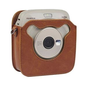 Fujifilm Etui Housse Coque de Protection avec Bandoulière en Cuir PU Style Vintage pour Appareil Photo Instax SQUARE SQ20 - Publicité