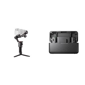 DJI RS 3, nacelle à 3 Axes pour Reflex et caméra sans Miroir Canon/Sony/Panasonic/Nikon/Fujifilm & Mic Compact et Portable micros Lavalier sans Fil à Enregistrement à Double Canal - Publicité