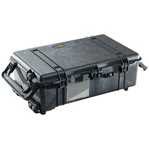 PELI 1670 valise de protection à roulettes pour équipements fragiles, IP67 étanche à l'eau et à la poussière, capacité de 70L, fabriquée aux États-Unis, avec insert en mousse personnalisable, noire - Publicité