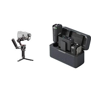 DJI RS 3 Combo, Stab. nacelle 3 Axes pour Reflex et caméra sans Miroir Canon/Sony/Panasonic/Nikon/Fujifilm & Mic Compact et Portable micros Lavalier sans Fil à Enregistrement à Double Canal - Publicité