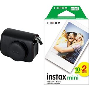 Fujifilm 70100128915 Housse pour instax Wide 300 Noir & Twin Films pour instax Mini 86 x 54 mm 10 Feuilles x 2 Paquets = 20 Feuilles - Publicité