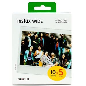 Fujifilm Mega pack papier photo instantané Instax Wide 5x10 vues Blanc Blanc - Publicité