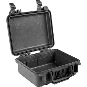 PELI 1200 Impact Resistant Protector Case for Electronics and Cameras, IP67 Watertight and Dustproof, 12L Capacity, Made in US, No Foam, Black