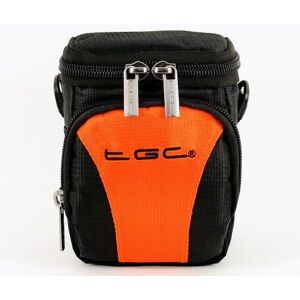 TGC Orange & Black Camera Case for Compact Olympus E-P3 E-PL3 E-PL5 E-PM2 SH-21 SH-25MR SH-50 SZ-11 SZ-14 SZ-15 SZ-30MR SZ-31MR TG-1 TG-310 TG-2 TG-320 TG-610 TG-810 TG-820 TG-620 TG-630 TG-830 VG-150 VG-160 VG-170 VH-210 VH-410 VR-180 VR-340 VR-360 VR-37