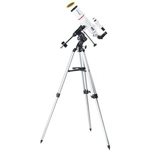 BRESSER Réfracteur Optique 90/500 EQ3 Télescope lenticulaire Achromatique Grossissement 180x (Max) - Publicité